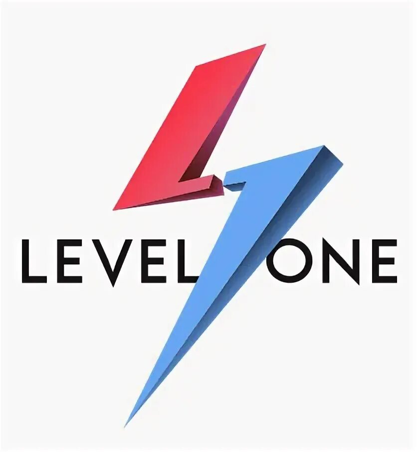 One Level. Level 1. Level one logo. One Level 1.