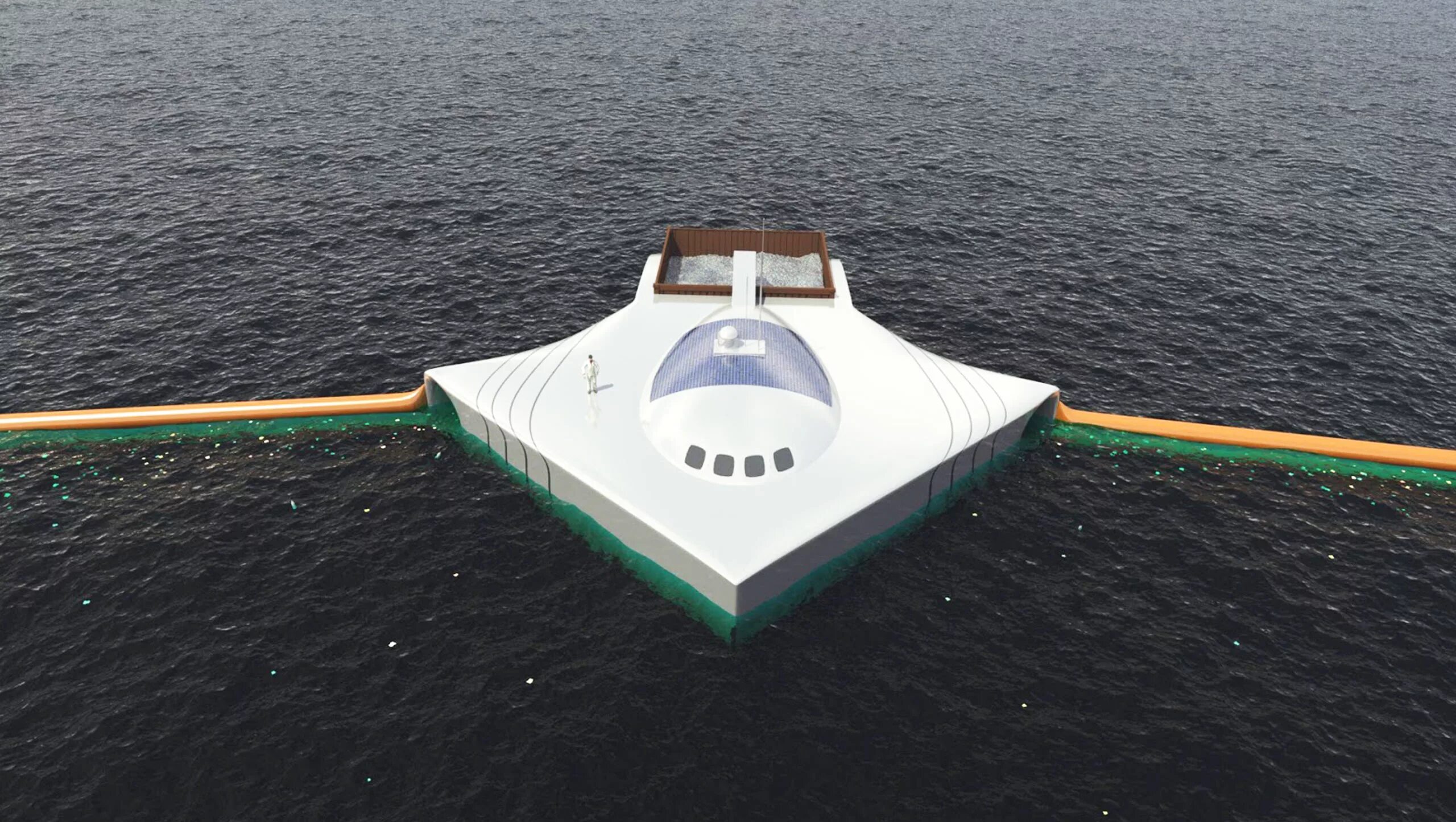 Ocean float. Боян слат изобретение. ocean cleanup проект. машина для сбора мусора в океане. робот для сбора мусора в океане.