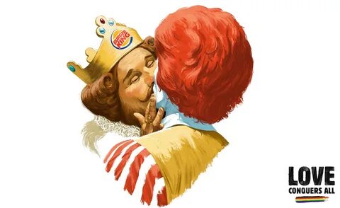 Burger King & Ronald McDonald Share A Pash For Pride - B&T