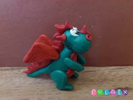 Лепка дракончика пошагово для детей из пластилина