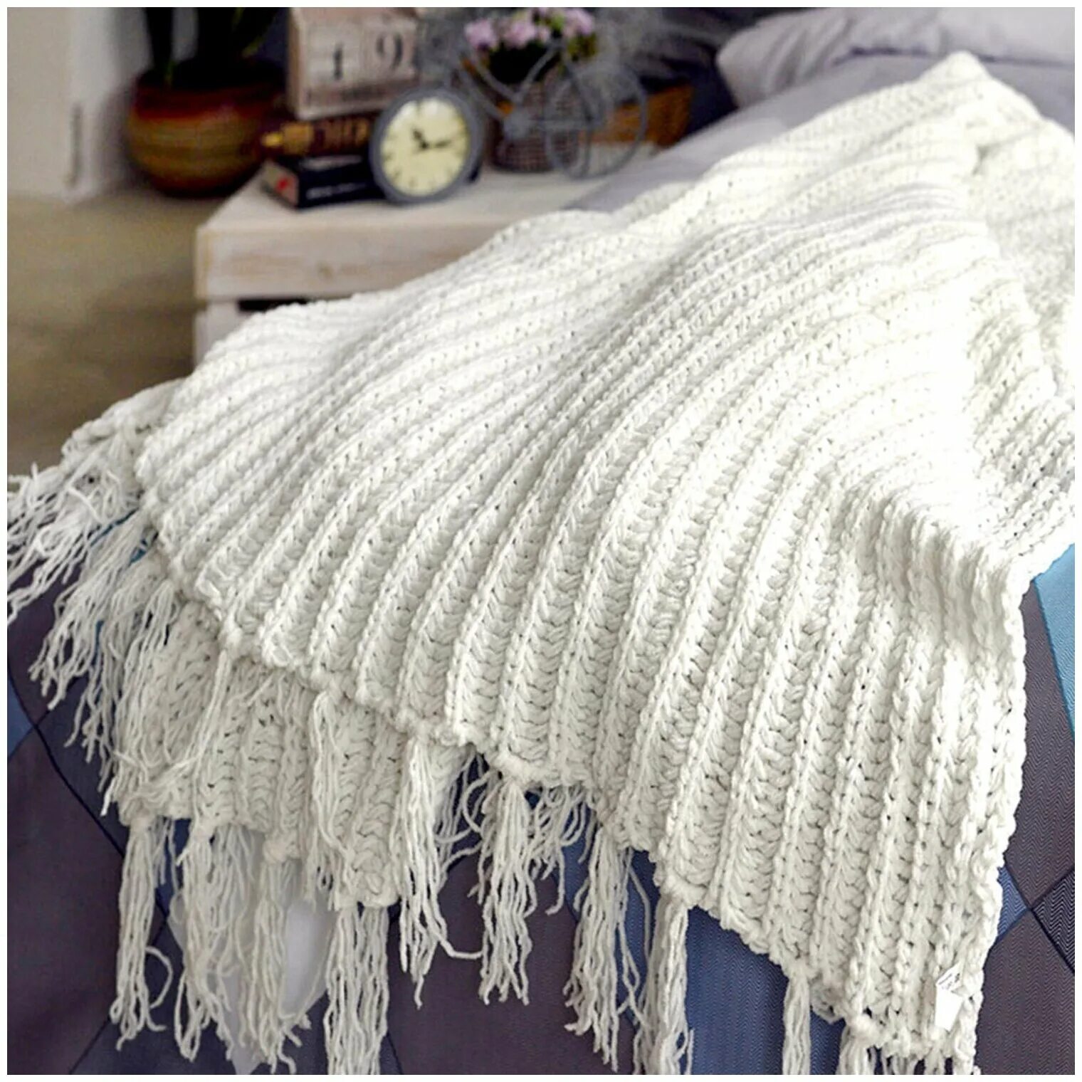 Sofi de marko / плед с кисточками 220х230. Плед с кисточками. Плед с кисточками. Плед с бахромой. Sofi de marko / плед с кисточками 220х230.