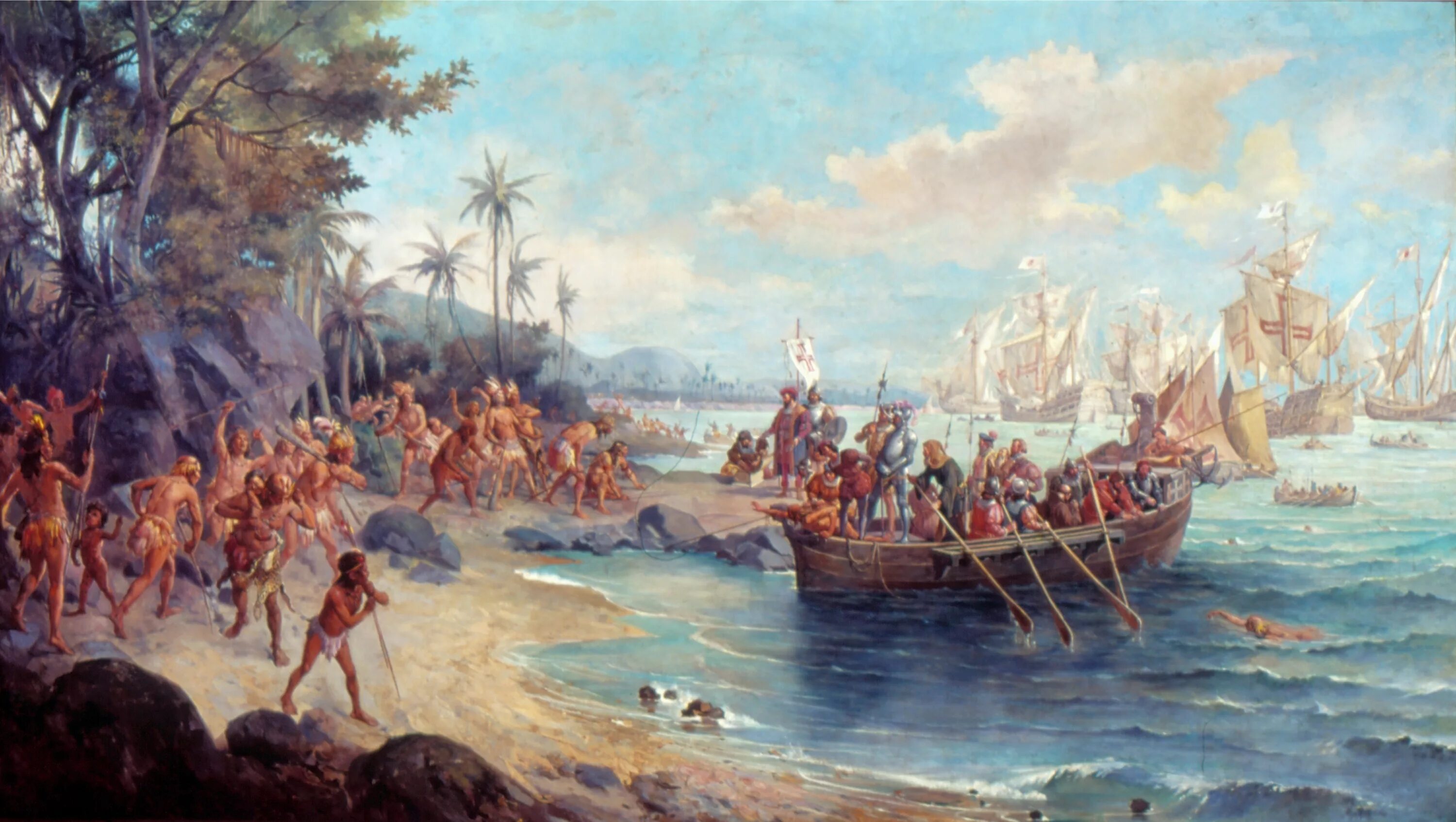 Открытие Бразилии Педру Кабрал. Педру Кабрал в 1500 году в Бразилии. Экспедиция Педру Кабрала. Колонизация Америки англичанами (1607—1775). Первый европеец посетивший карибские острова