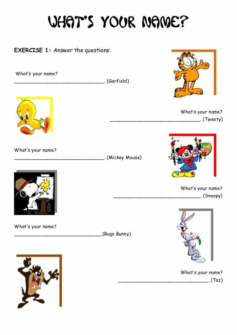 Answer the questions what your favourite. What is your name задания. What is your name прописи. Прописи what's your name. What is your name Worksheets for Kids.