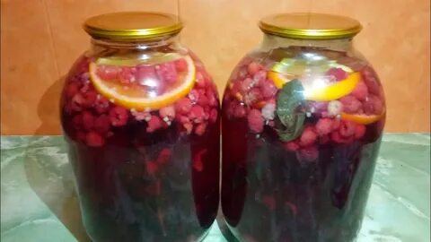 Компот из жимолости с апельсином
