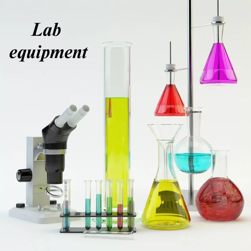лабораторная модель. Chemical laboratory equipment. 3d модель лаборатории. лабораторная посуда и оборудование. лабораторное оборудование модель 3д.