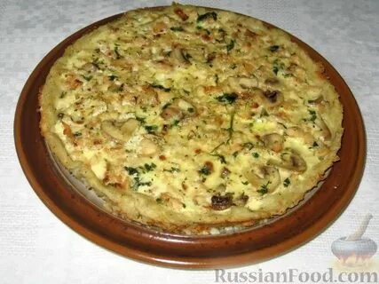 Пирог с картошкой и шампиньонами
