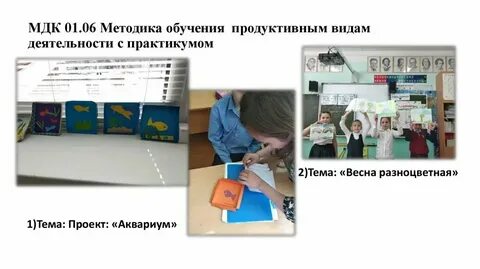 Продуктивные виды деятельности с практикумом