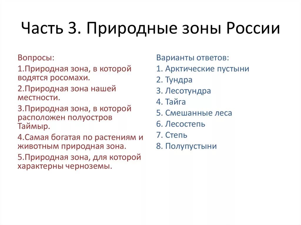 Тест по теме природные зоны 1 вариант. Вопросы по теме природные зоны. Вопросы по природным зонам 4 класс. Вопросы по природным зонам с ответами. Вопросы о природных зонах России 4 класс.