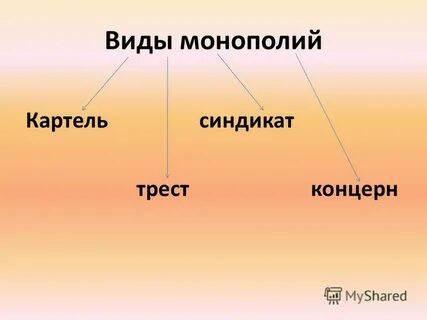 Картели синдикаты и тресты это