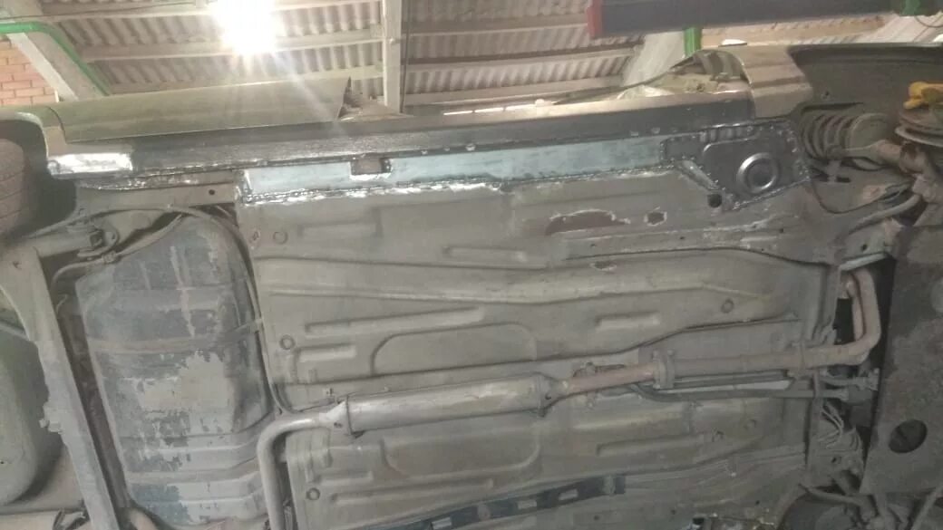 Продолжаем сварку днища (первые испытания опрокидывателей ) - Lada 21120, 1,5 л,