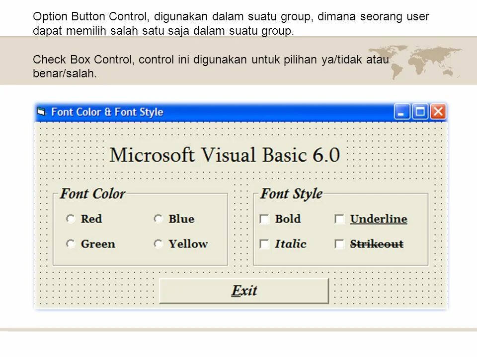 OPTIONBUTTON. Свойства OPTIONBUTTON. Framing options кнопка. Control button. Press options