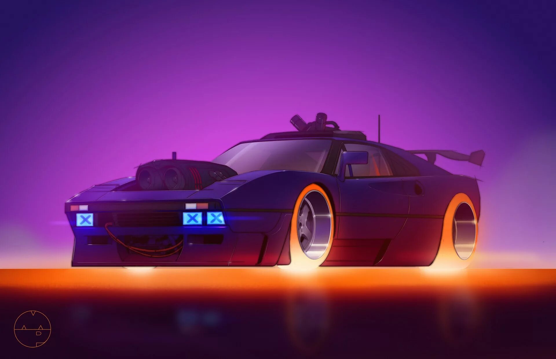 Концепт Cyberpunk car. Машины будущего. Машина арт. Скоростной автомобиль арт.