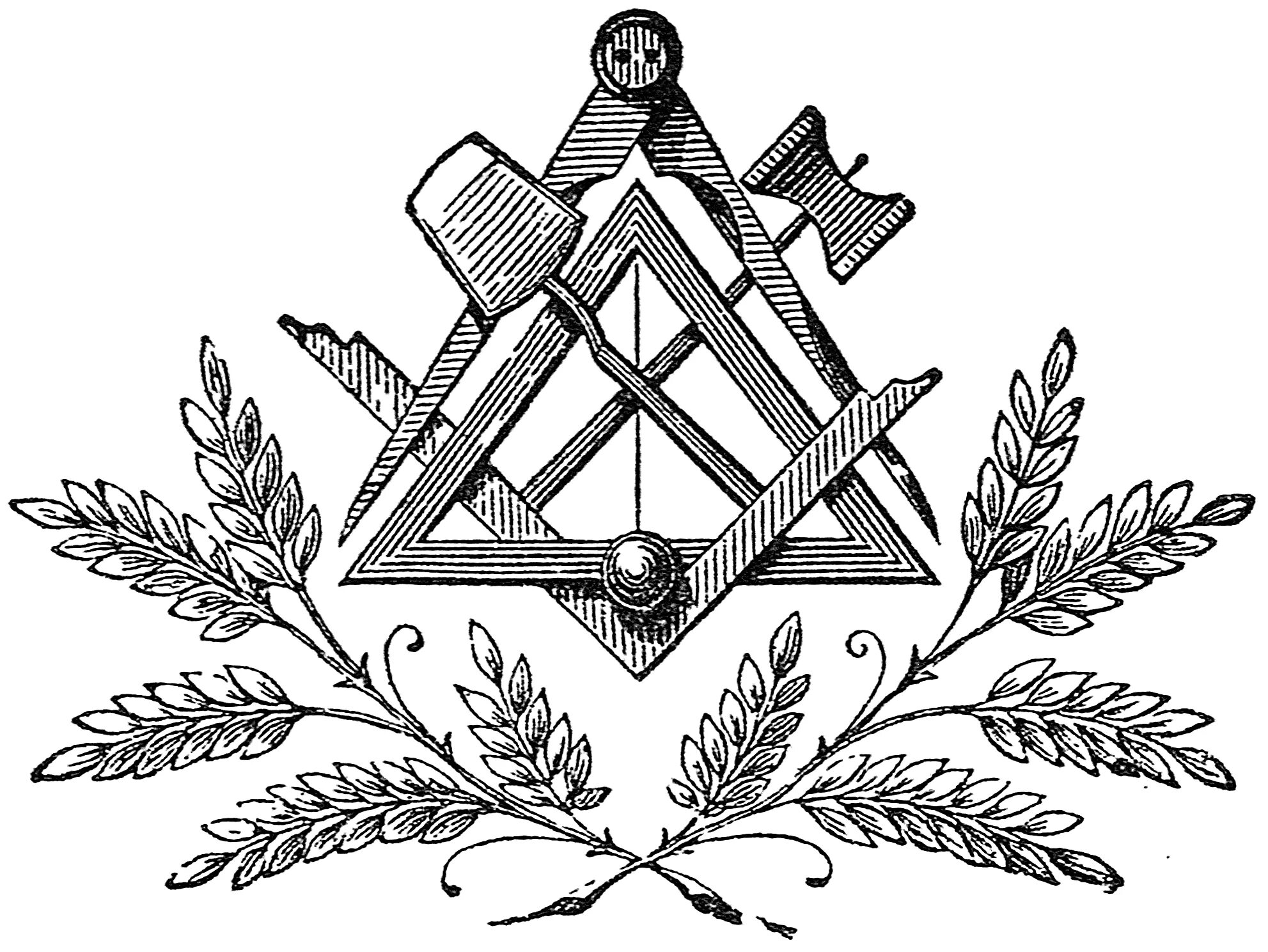 Символ вольных каменщиков масонов. Герб масонской ложи. Франкмасоны - «вольные каменщики».