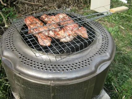 Мангал из стирального барабана своими руками фото