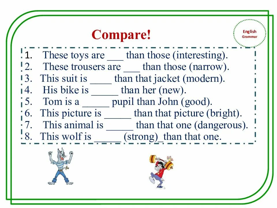 One of these interesting. Задания на тему степени сравнения прилагательных 6 класс английский. Задания на степени сравнения прилагательных в английском языке 7. Задания на степени сравнения прилагательных в английском языке 4. Сравнительная степень прилагательных в английском языке упр.
