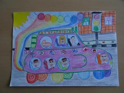 Дорога и транспорт будущего рисунок на тему