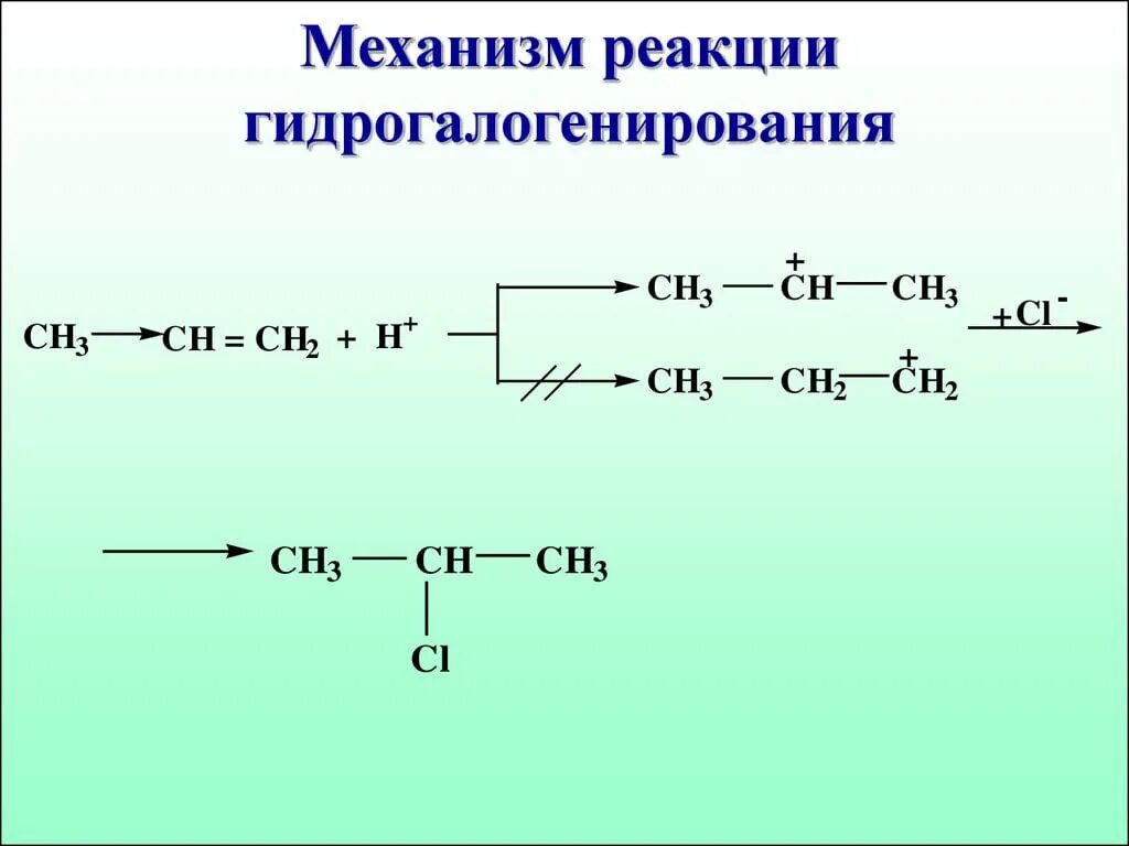 Алкен гидрогалогенирование