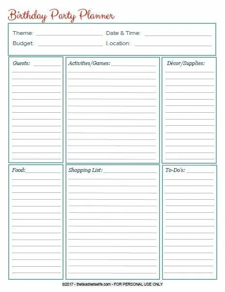 План вечеринки на английском. Write your birthday party plan. Party planner template. Party planner template. План вечеринки на день рождения.