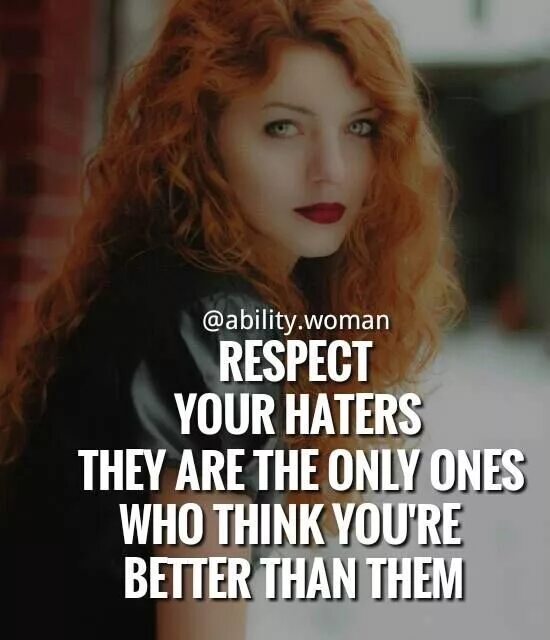 You think you better than them