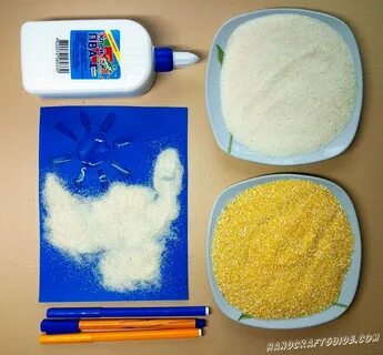 Аппликация манкой