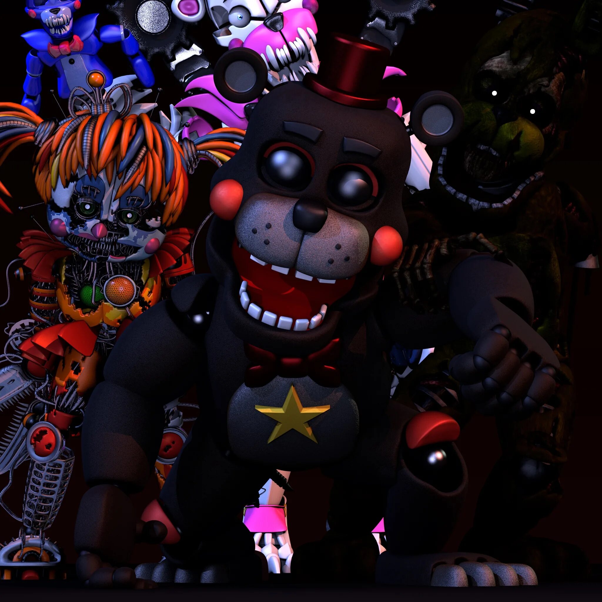 Фредди ФНАФ 6. ФНАФ 6 АНИМАТРОНИКИ. Лэфти ФНАФ 6. Five Nights at Freddys Фредди фнаф6. Покажи игры фнафа