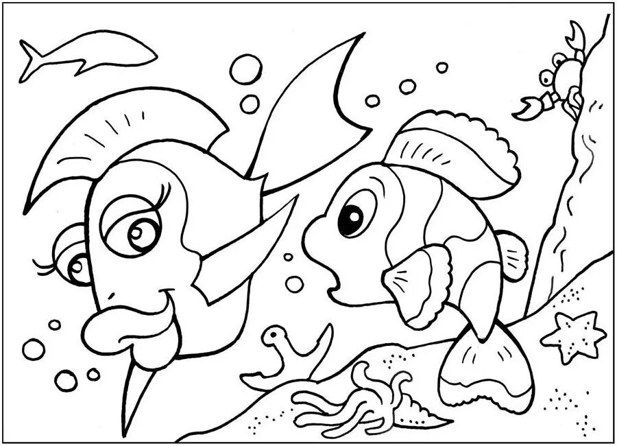 Раскраска рыбы для детей 6 лет. Раскраска рыбка. Рыбка раскраска для детей. Рыба раскраска для детей. Раскраска морские обитатели.
