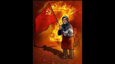 Бабушка с флагом жива
