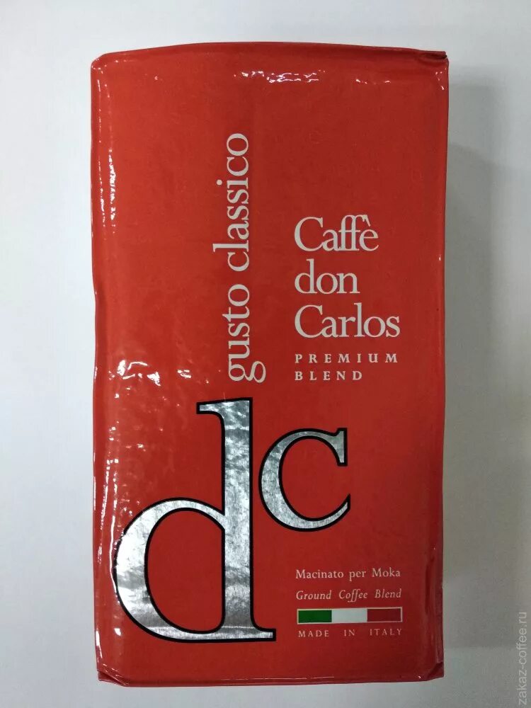 Кофе молотый красный. Caffe don Carlos молотый. Сarlos don Espresso молотый 250гр *20. Carraro don Carlos. Кофе Дон Карлос Италия.