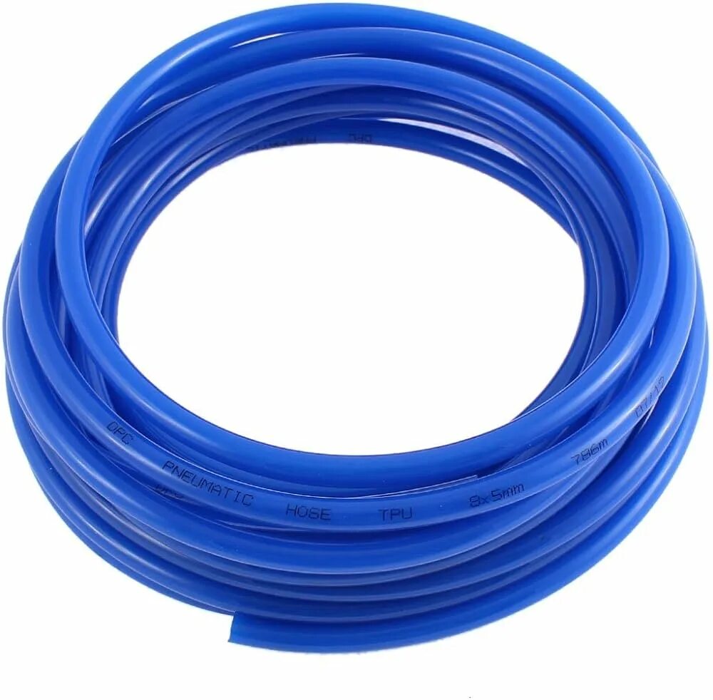 5 мм. пневмо шланг 6 мм. шланг прозрачный бензомаслостойкий. трубка полиуретановая smc 6х4 голубая. пневмошланг pu-8x12mm-10m.