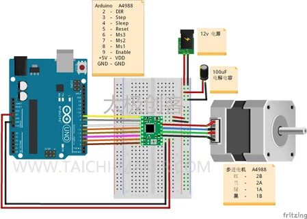 Шагового двигателя a4988