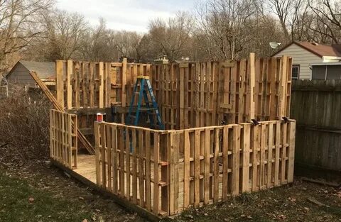 Сарай из паллет