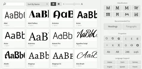 Adobe fonts