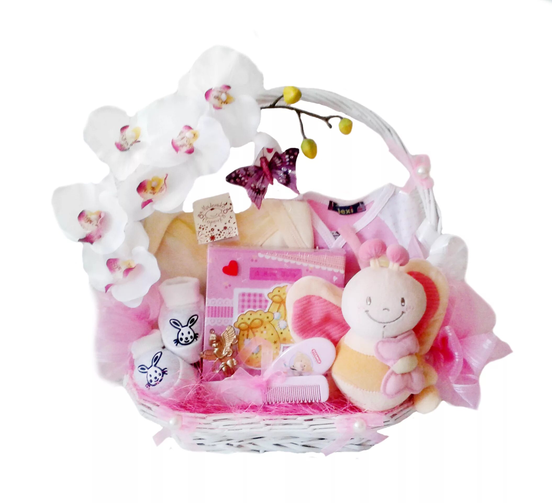 Подарочная корзина для новорожденного. Шикарные подарки для новорожденных. Набор для новорожденного. Подарок новорожденному девочке что можно. Подарочные корзины для новорожденных.