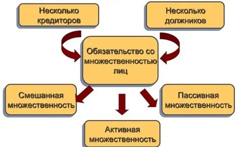 Обязательства с множественностью лиц понятие виды