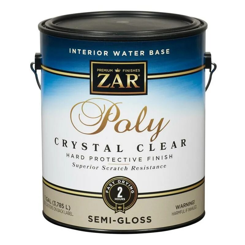 ZAR Poly Crystal Clear лак. Лак ZAR Aqua Interior Water-based Polyurethane полуглянцевый (3.78 л) полиуретановый. Лак ZAR Ultra Interior Oil-based Polyurethane полуглянцевый (3.78 л) полиуретановый. Лак ZAR Ultra Exterior Oil-based Polyurethane полуматовый (3.78 л) полиуретановый. Полиуретан лак