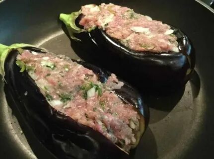 Баклажаны запеченные с мясом