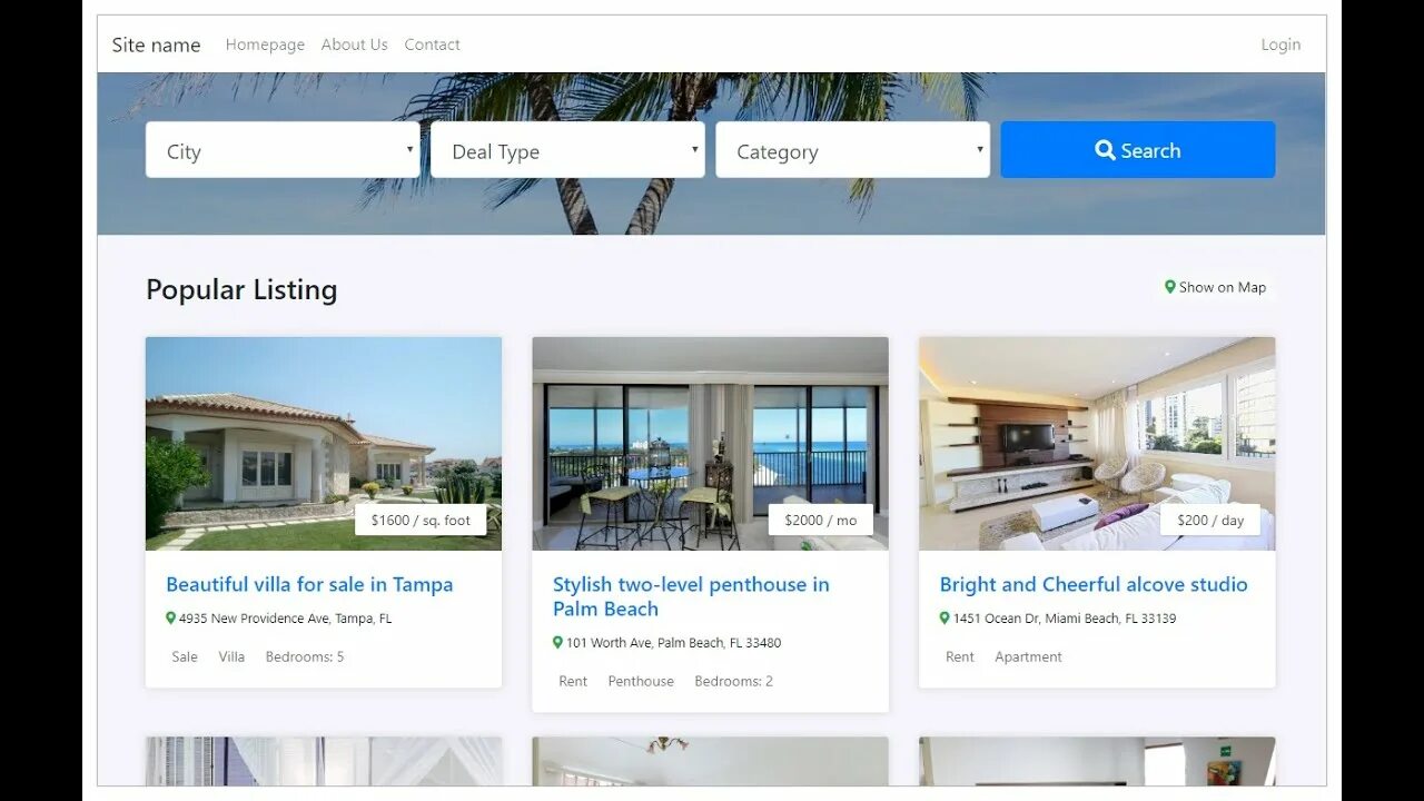 Listing script