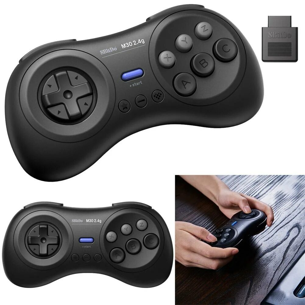 Приставки с беспроводными джойстиками. Геймпад 8bitdo m30. 8bitdo m30 2.4g. 8bitdo m30 Bluetooth. Wireless Controller Gamepad Sega Mega Drive.