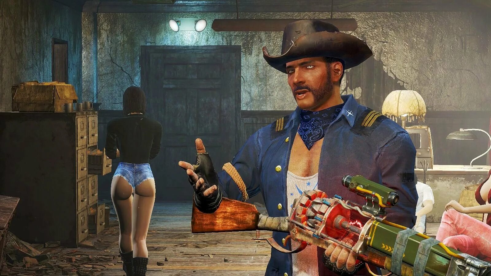 Fallout 4 place everywhere. Престон фоллаут 4. престон гарви fallout 4. престон гарви и выжившая. минитмен fallout 4 престон гарви.