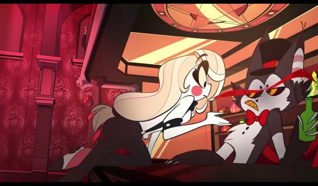 Hazbin hotel 2 episode. Чарли из отель хазбин. Чарли из отель хазбин кадры. Отель хазбин черри. Вивьен отель хазбин.