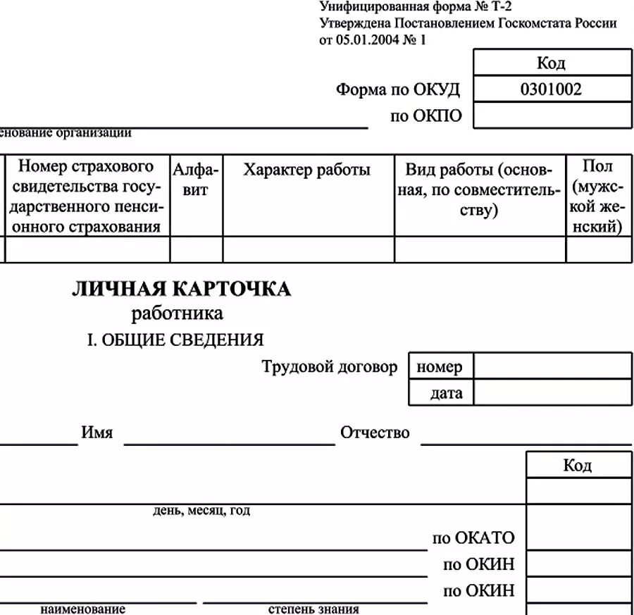 Унифицированные формы карточек работника. Личная карточка работника форма т-2. личная карточка работника форма т-2 формат а4. бланк личная карточка работника форма т-2 а4. личная карточка сотрудника т-2.