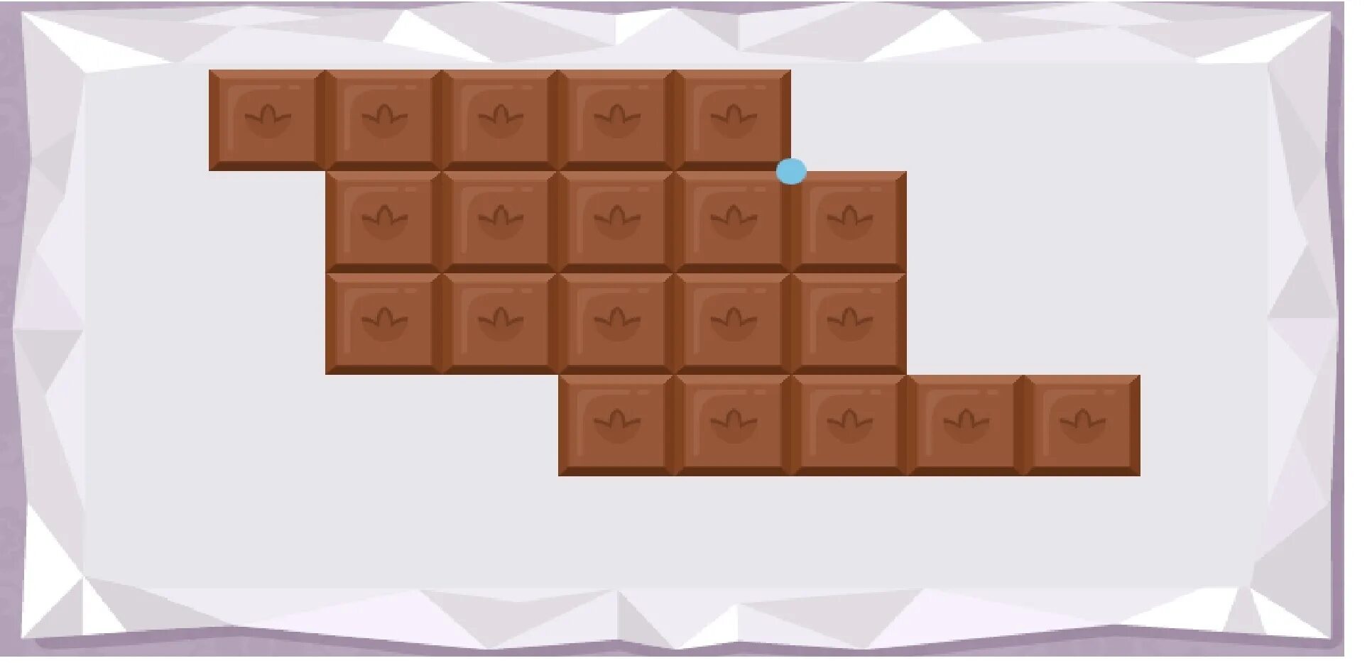 Шоколад задания. Разделить шоколадку. Игра шоколадки. Шоколадка на части. Плитка шоколада поделенная на части.
