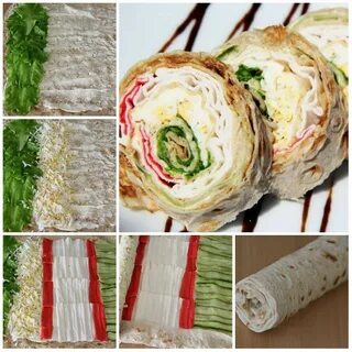 Лаваш рулетики с начинкой пошаговый рецепт