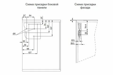 Расстояние до ручки двери