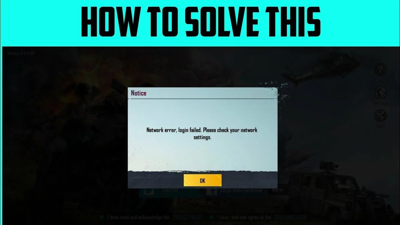 Ошибка PUBG Server authentication Error login failed. Failed to login. Unable to connect to the Server Error. Login Error. Please try again..