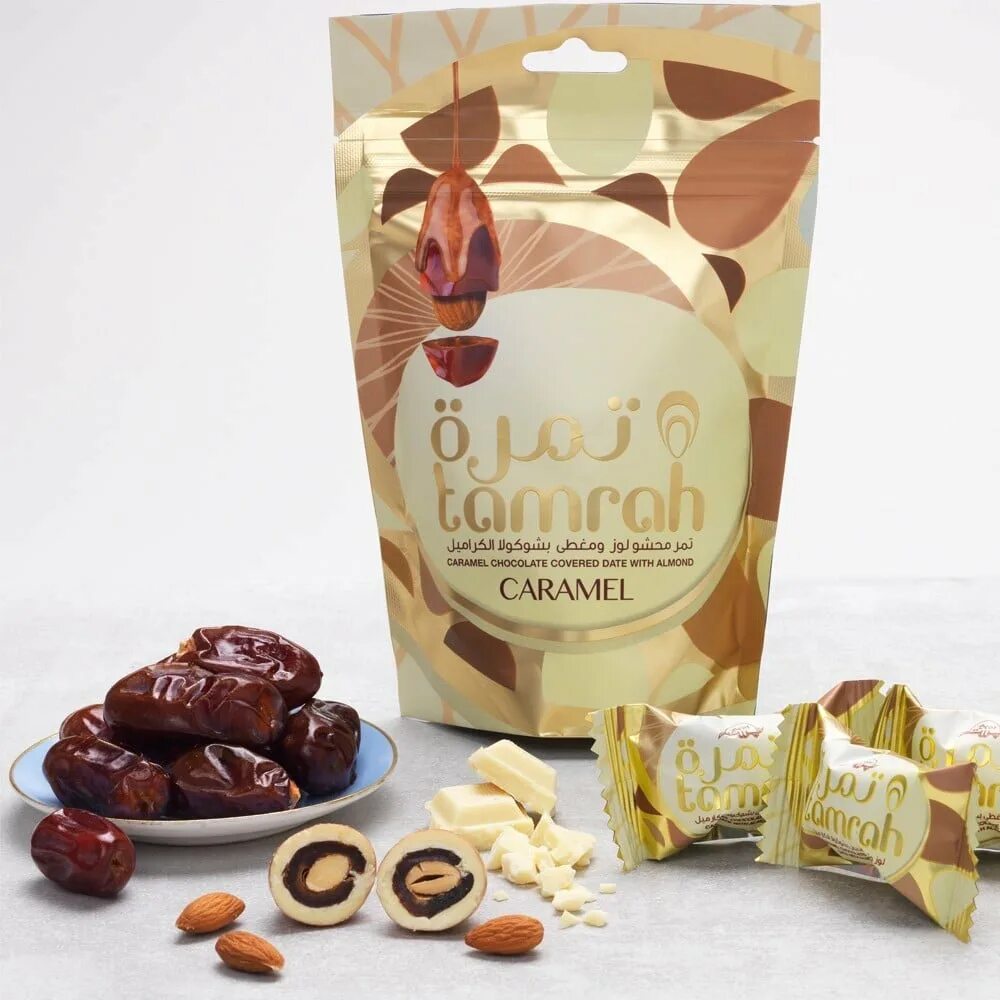 Конфеты шоколадные миндаль. Конфеты Дубай Tamrah. Конфеты Dateland Dates Almond эмираты. Конфеты Chocolate Date with Almond. Конфеты Tamrah Caramel.