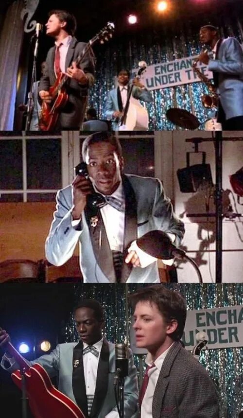 Чак берри назад в будущее. Назад в будущее чак берри. Майкл джей фокс с гитарой. Марти макфлай чак берри. Назад в будущее чак берри.