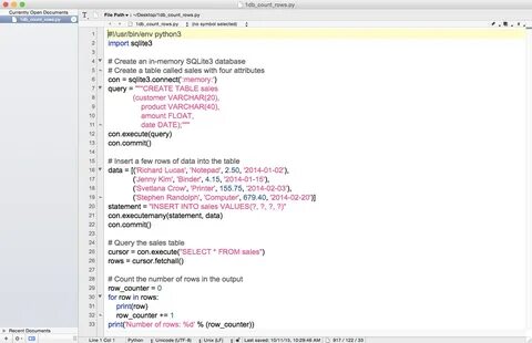 Fetchall python