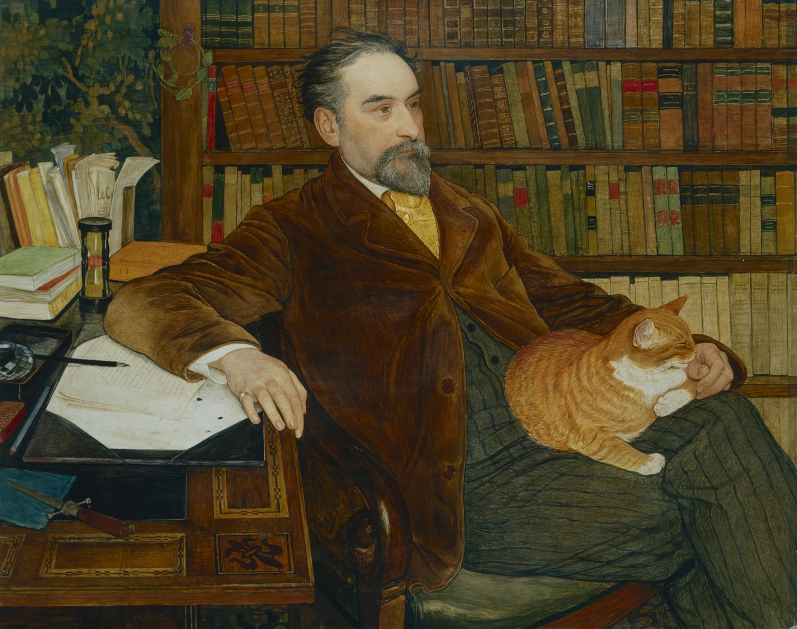 Художник Ernest Bieler. Чтение в живописи. Благородные писатели