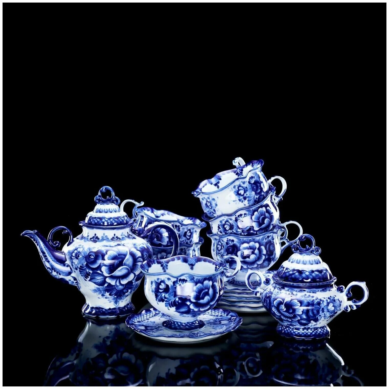 сервиз купчиха гжель. чайный сервиз тюльпан гжель. гжельский кофейный сервиз. сервиз купчиха чайный гжель. чайный сервиз в стиле гжель.